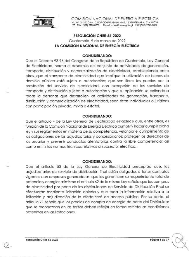 Licitación 1-2022