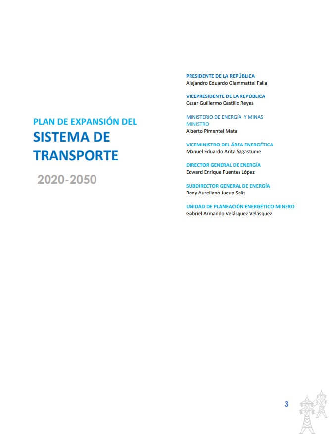 Plan de Expansión del Sistema de Transporte 2020 – 2050 (actualizado)