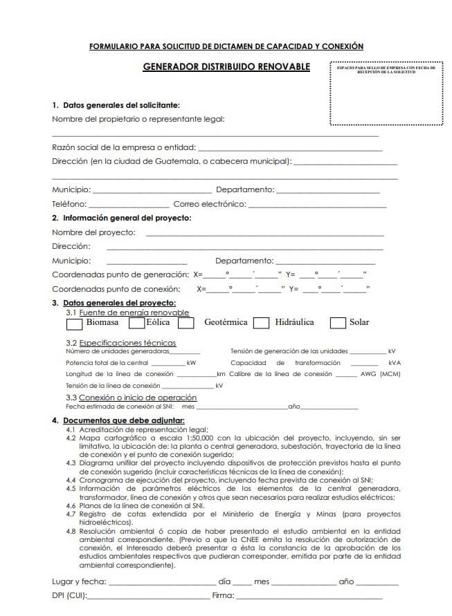 Formulario DEOCSA