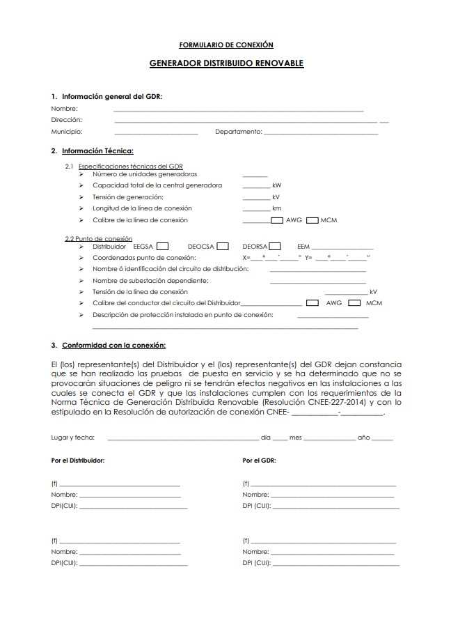 Formulario de conexión