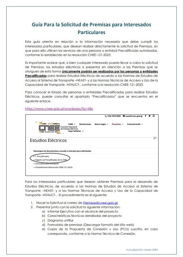 Interesado Particular