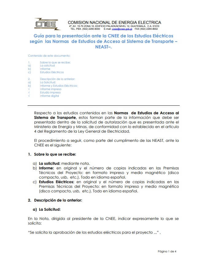 Leer guía NEAST