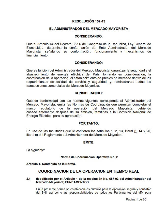 NCO-2: Coordinación de la operación en tiempo real